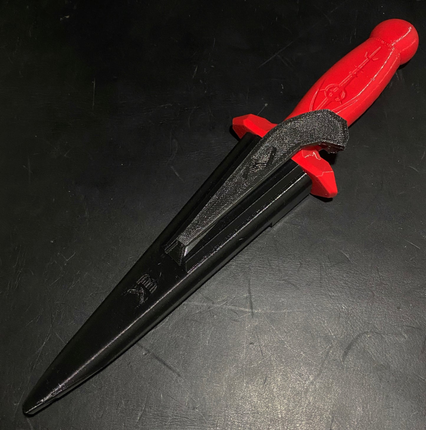 Red practice blade