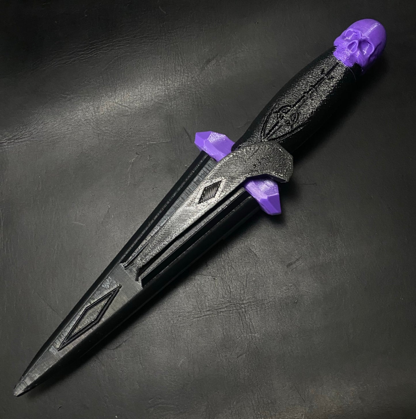 Purple Skull Knife