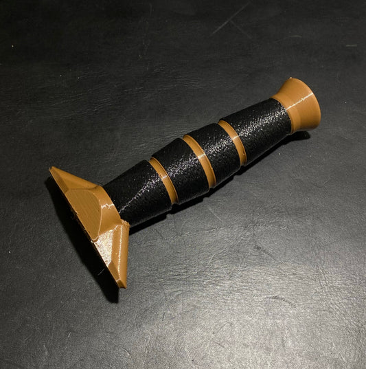 Reverse Brown Marble Knife Handle