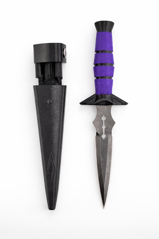 Purple marble black claw