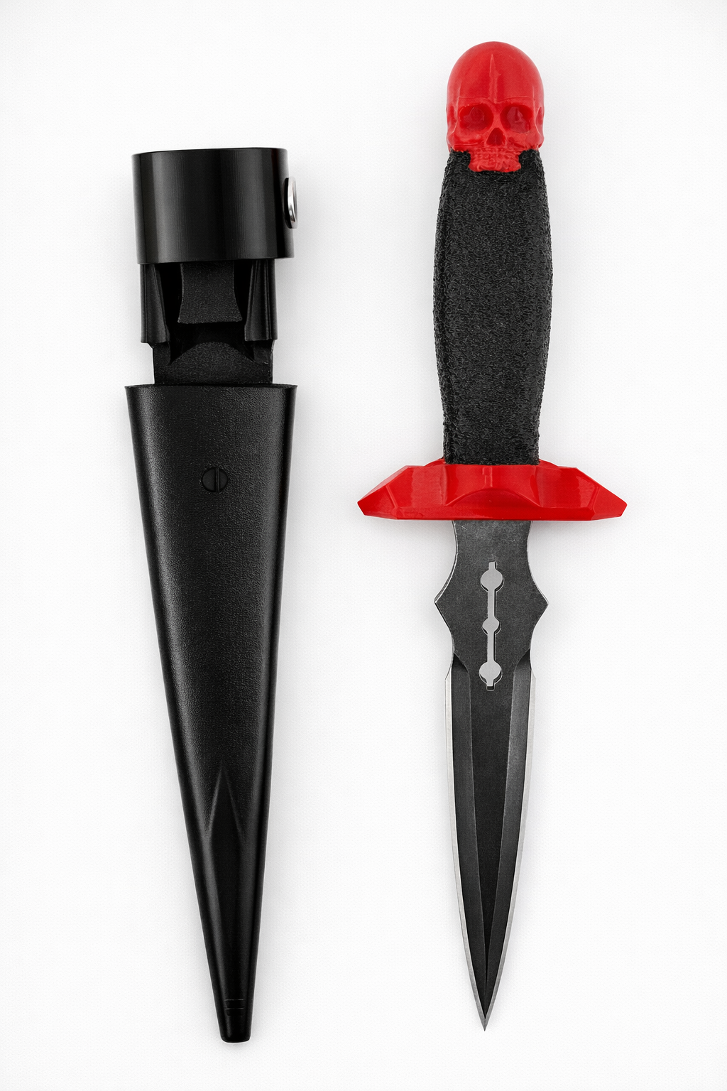 Red reverse skull bear claw