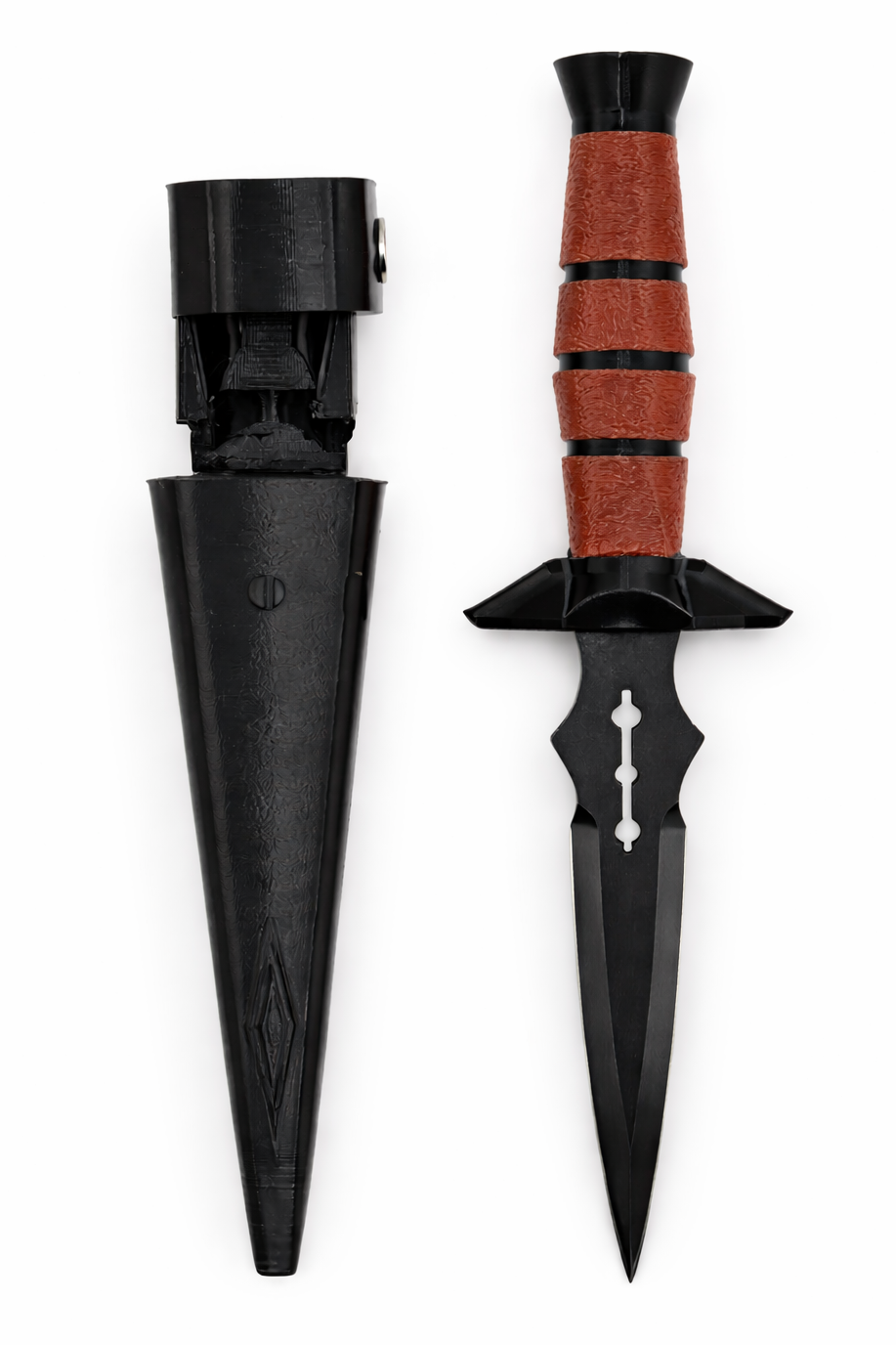 Brown marble/black claw