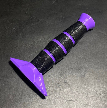 Purple marble black claw