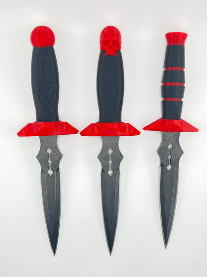 Red dart knife collection