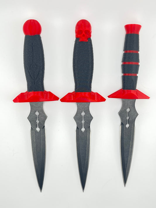 Red dart knife collection