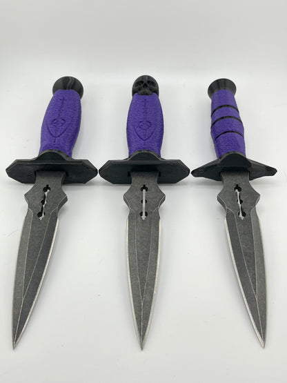 Purple dart knife collection
