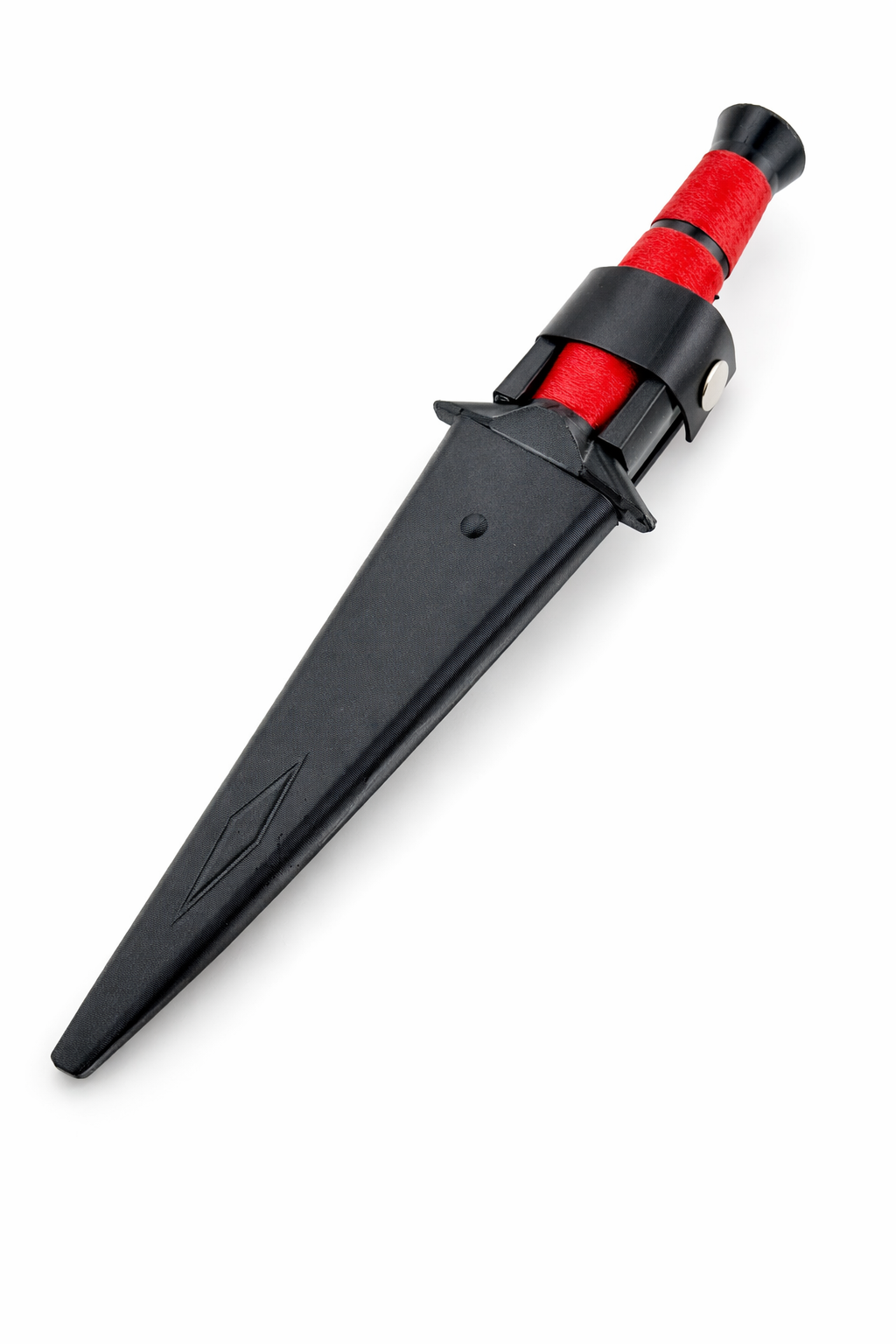 Red marble, black claw, dart knife