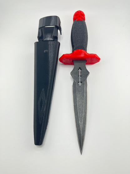 Red dart knife collection