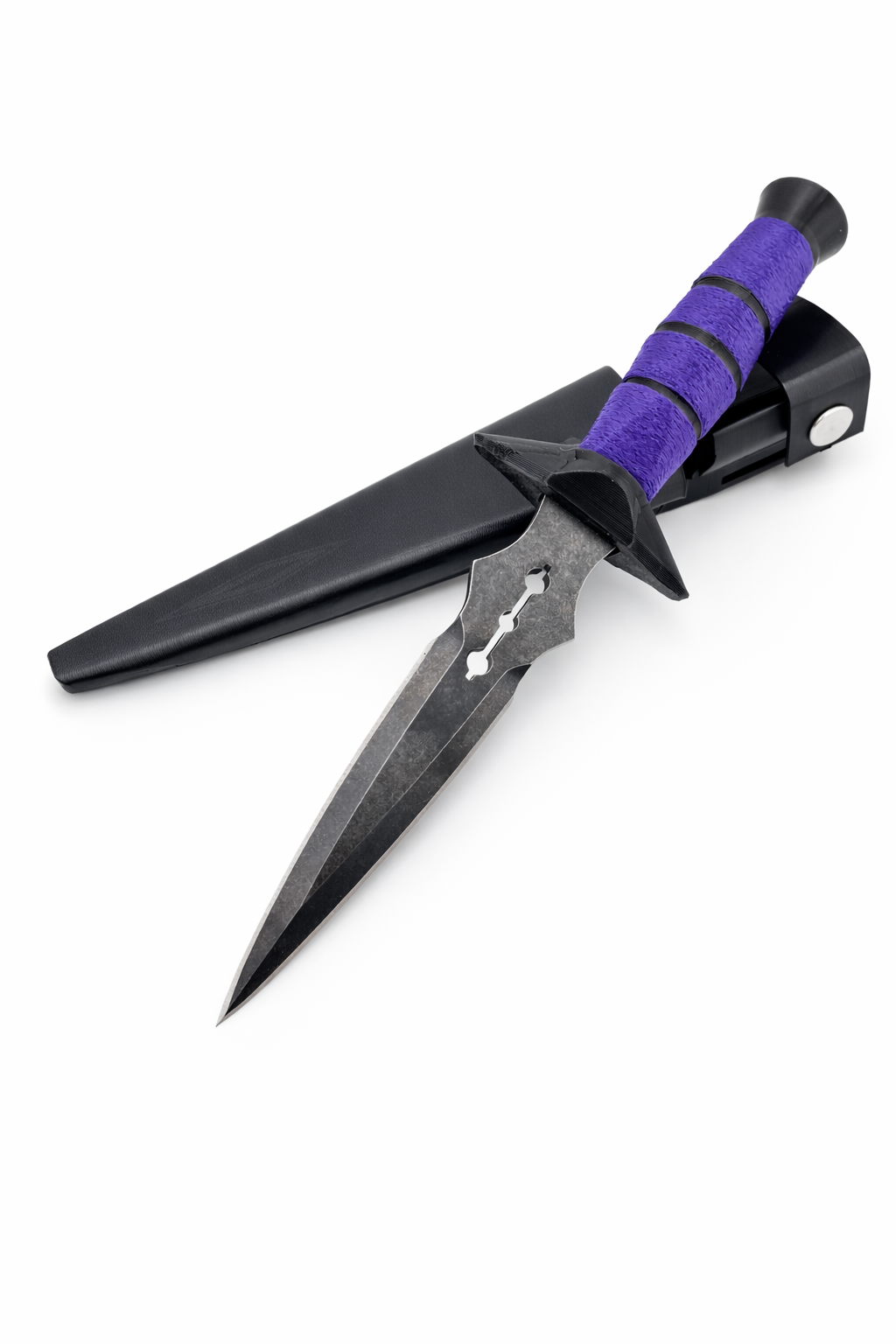 Purple marble black claw