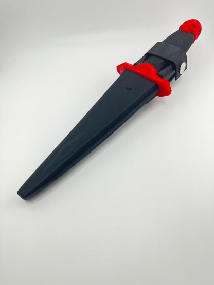 Red reverse skull bear claw