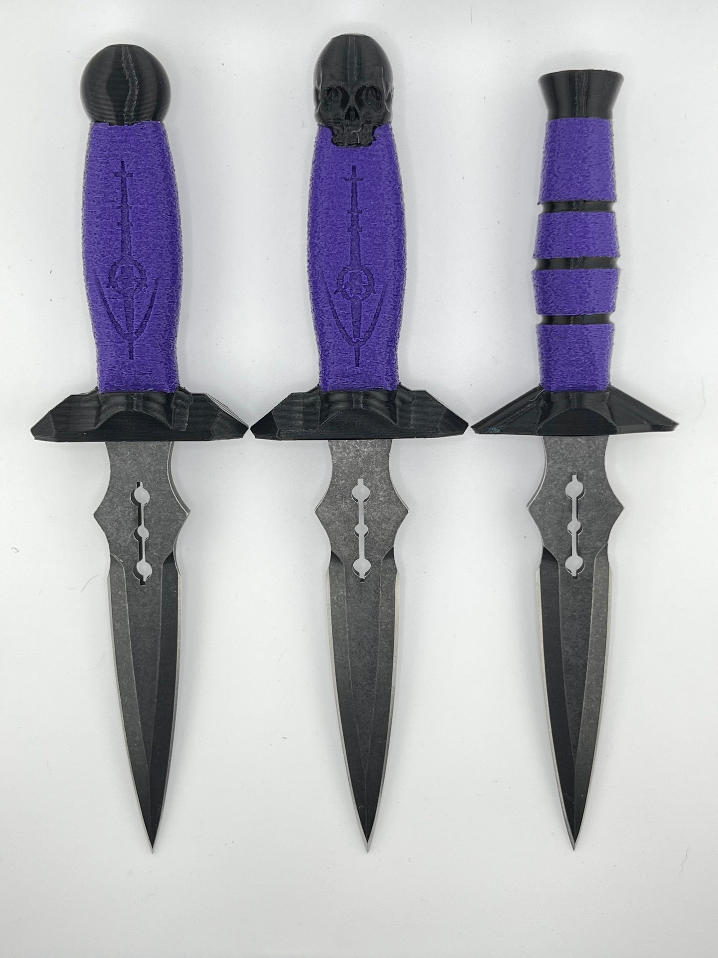 Purple dart knife collection