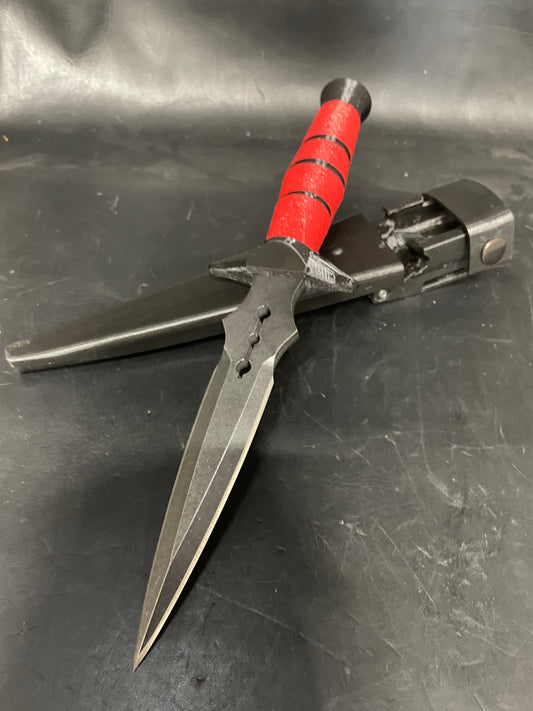 Red black claw print defective ￼