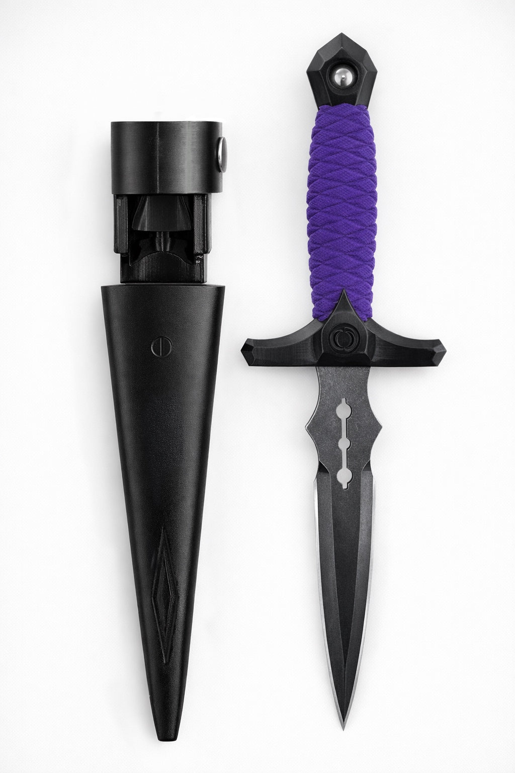 Original marble, dart knife, purple